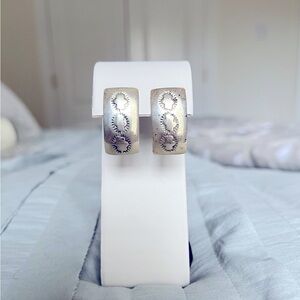 Sterling Silver Half Hoop Earrings